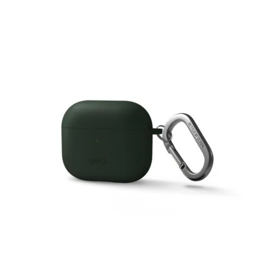 Uniq Nexo Active Hybrid Silicone Hang Case With Sports Ear Hooks For Airpods 3 - Green
